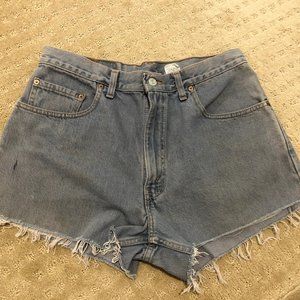 EUC Levi's High Waist Cut Off Jean Shorts